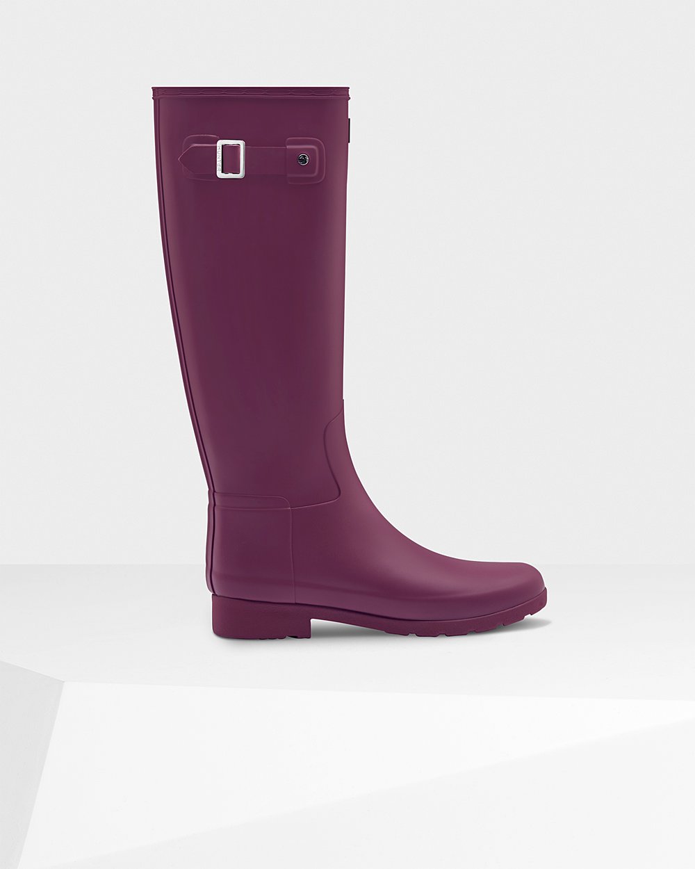 Womens Tall Rain Boots - Hunter Refined Slim Fit (56XLIWRDY) - Purple